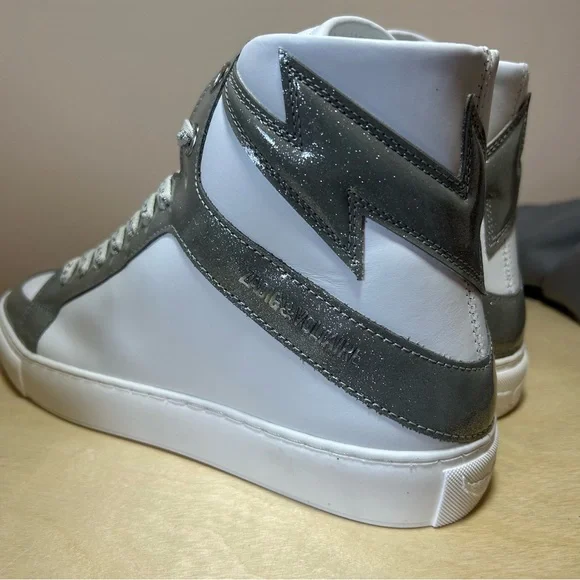 Zadig & Voltaire ZV1747 High Flash High-Top Sneakers size 9 women’s - Picture 5 of 14